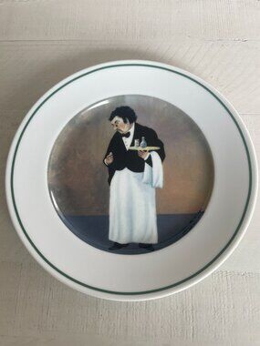 WILLIAMS SONOMA GUY BUFFET SOMMELIER "THE BAD TIP" SALAD PLATE PREOWNED